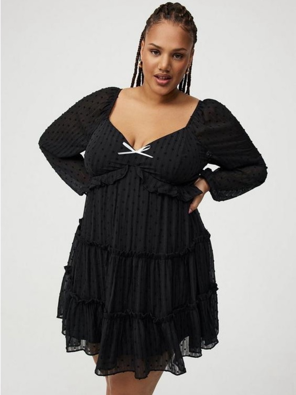 Torrid Tiered Babydoll Mini Dress